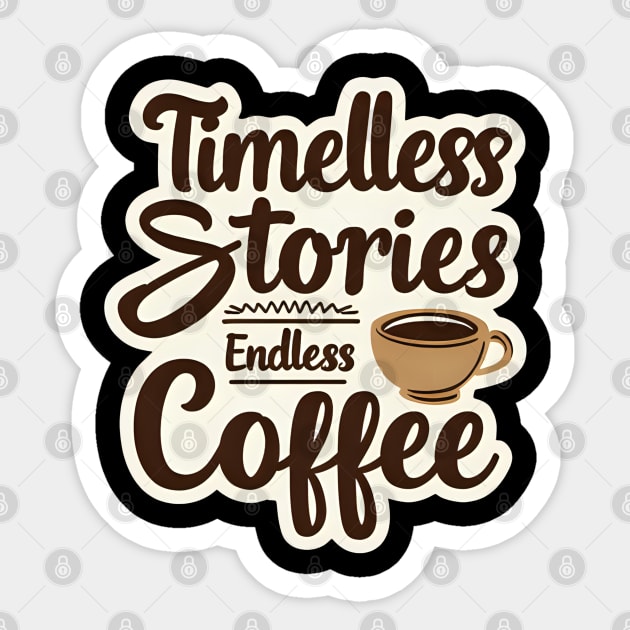 Timeless Stories  Endless Coffee Sticker by SR8891